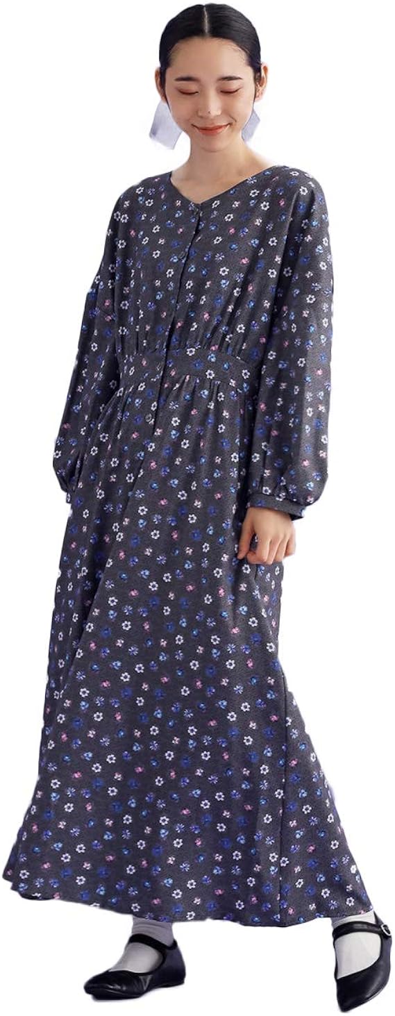 Amazon Co Jp メルロー Merlot Plus ドットフラワー柄ウエスト切り替えワンピース グレー 服 ファッション小物 Amazon Co Jp メルロー Merlot Plus ドットフラワー柄ウエスト切り替えワンピース グレー 服 ファッション小物