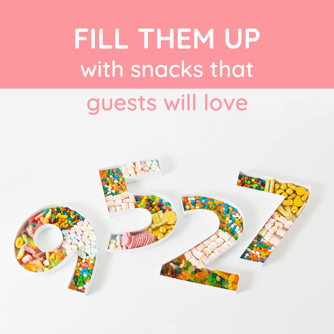 Mua Cardboard Numbers for Birthday Parties and Anniversaries, Fillable ...
