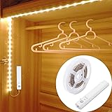 1.5M 45LED Luce LED da guardaroba con sensore di movimento, OriFiil Striscia LED