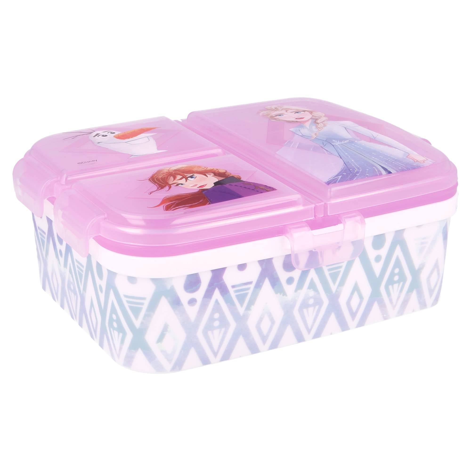 STOR Frozen 2 XL Multi Compartment Rectangular Lunch Food Box Container, BPA Free