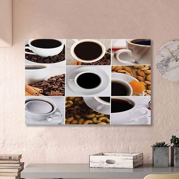 ParadiseDecor Kitchen Wall Art Decor Coffee Mugs Collage