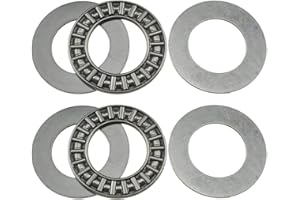 Acoeitl AXK2035 2AL Thrust Needle Roller Bearings with Washers 20mm Bore 35mm OD 2mm Width Balance Smooth Riding Lawn Tractor Lighter Steering Save Effort Easy Get Around Trees and Obstacles 2Sets