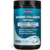 DRFOSTER Marine Collagen Peptides Powder, Multi Type I &amp; III, 50 Servings | Wild-Caught Fish Collagen with MSM, Hyaluronic Acid, Vitamins C &amp; E for Skin, Hair, Nails, Non-GMO