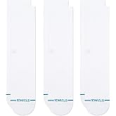 Stance Icon Classic Casual Crew Socks 3-Pack | All Day Comfort, Targeted Cushioning, Seamless Toe, Arch Support, Stay Put Fit