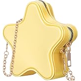 WRITWAA Yellow Star Crossbody Bag for Women: Cute Chain Shoulder Bag for Casual and Formal Outfits, Versatile Star-Shaped Design