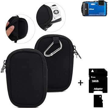 K-S-Trade® Funda Protectora De Neopreno para Cámara Compacta Nikon ...