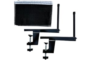 DYNWAVE Pingpong Net with Clamps Parts Professional Accessories Table Tennis Net Clamp Post Set for Practicing Playground Hom