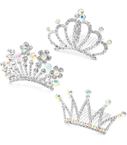 Peigne Couronne Métal Avec Strass K&M - Neuf Avec étiquettes - Pour Tous Types De Cheveux