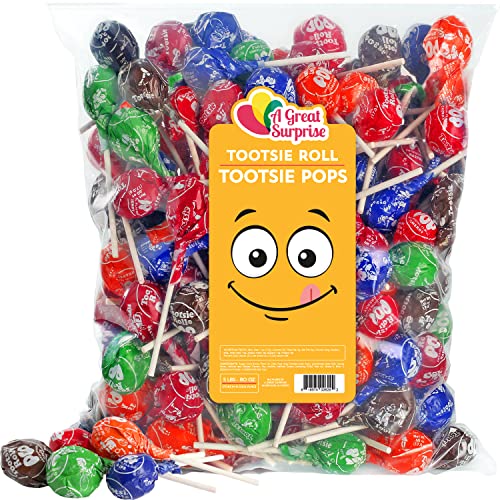 Tootsie Pops 5 Pounds Large Tootsie Roll Pops Assorted Flavored
