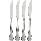 Oneida Flatware Flight Steak Knives 18/0 Silverware Set for 4, (4-Piece) | silver | light weight | 8.9 in. | stainless steel | dishwasher safe, do not soak in water | serrated flatware steak knife set