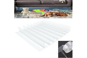 WEIHAOSKY Under The Couch Blocker Clear Toy Blockers for Furniture - Stop Things from Going Under Couch Sofa Bed and Other Furniture (8Pcs-15.74" L*2" H Total 126" L)