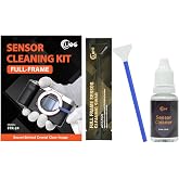 UES Full-Frame Camera Sensor Cleaning Kit (14pcs Swabs and 15ml Cleaner) | Includes 14pcs 24mm swabs and 15ml alcohol-free cleaning solution. Compatible with DSLR &amp; Mirrorless Camera CCD&amp;CMOS