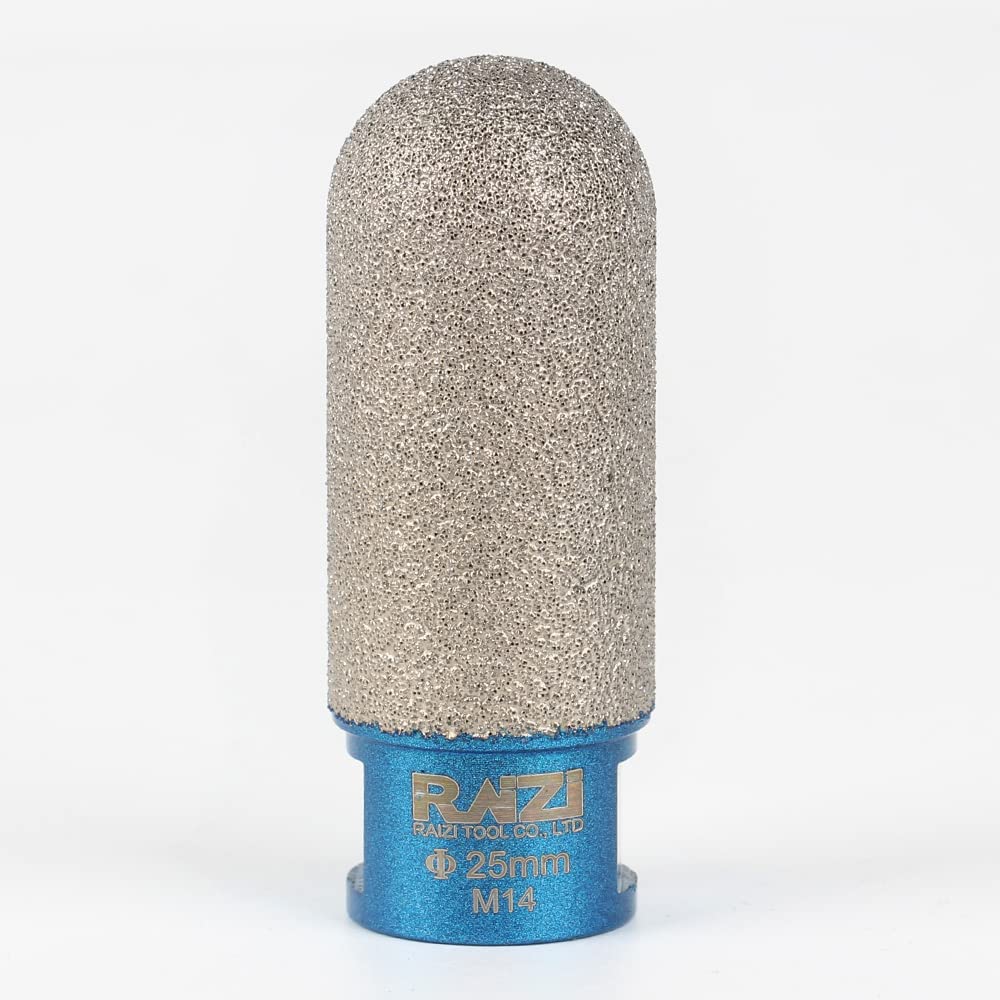 Raizi Diamond Finger Milling Bits For Enlarging Shaping Holes On Porcelain Tile Marble Granite Milling Tools 1 Pc (25 mm (2))