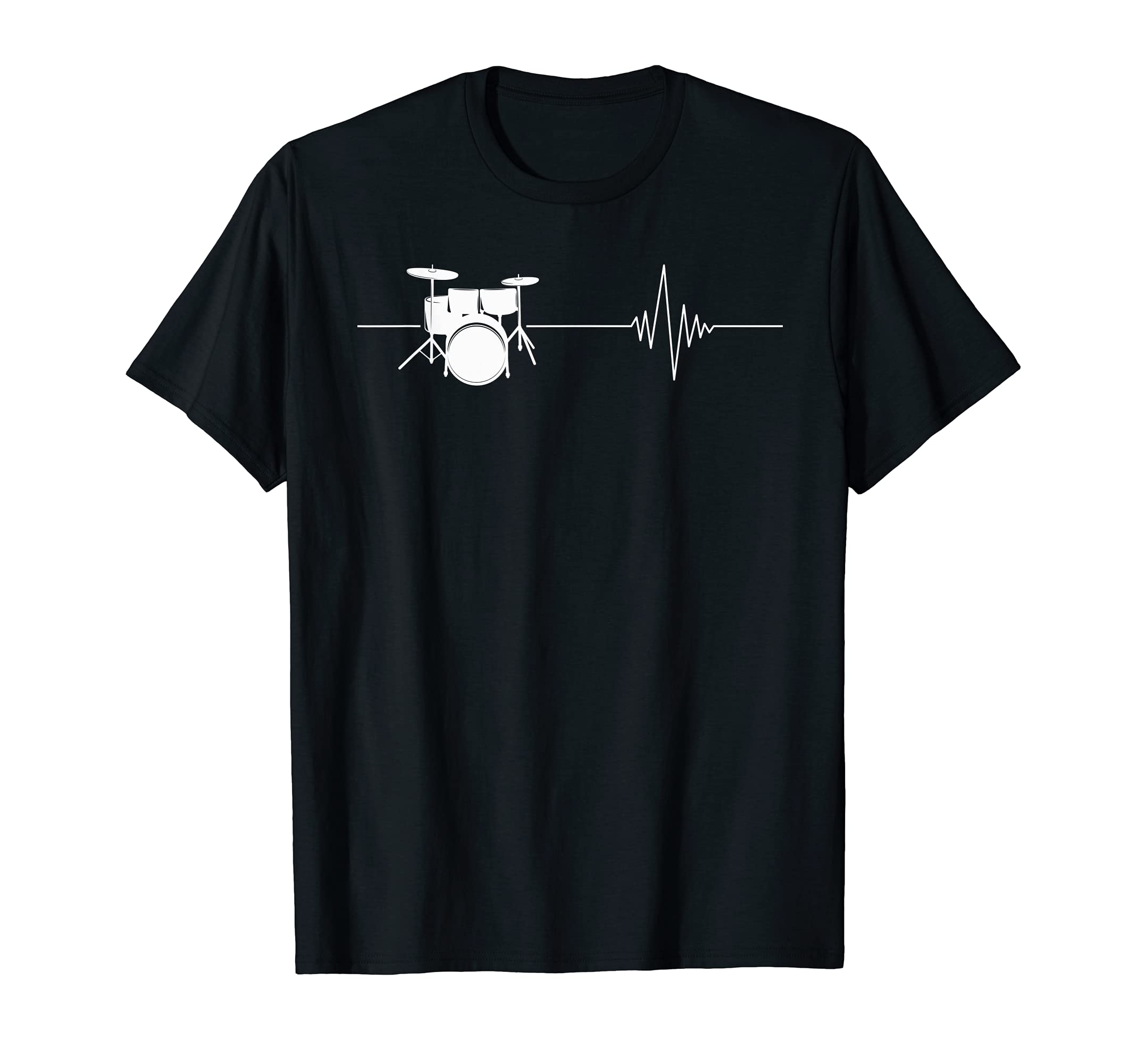 Percussion Musician Drummer Heartbeat Drum Set Drums T-Shirt