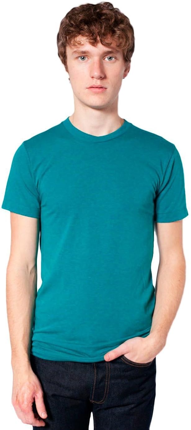 American Apparel Men's Tri-Blend Short Sleeve Track Shirt