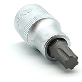 TEMO Torx Plus 50IP 6 Flat Point 2" Bit Socket 1/2" Drive, S2 Steel Impact | Premium S2 Steel Bit | Auto Repair Impact Ready Tool | Suitable For Hand Tools And Electric Tools