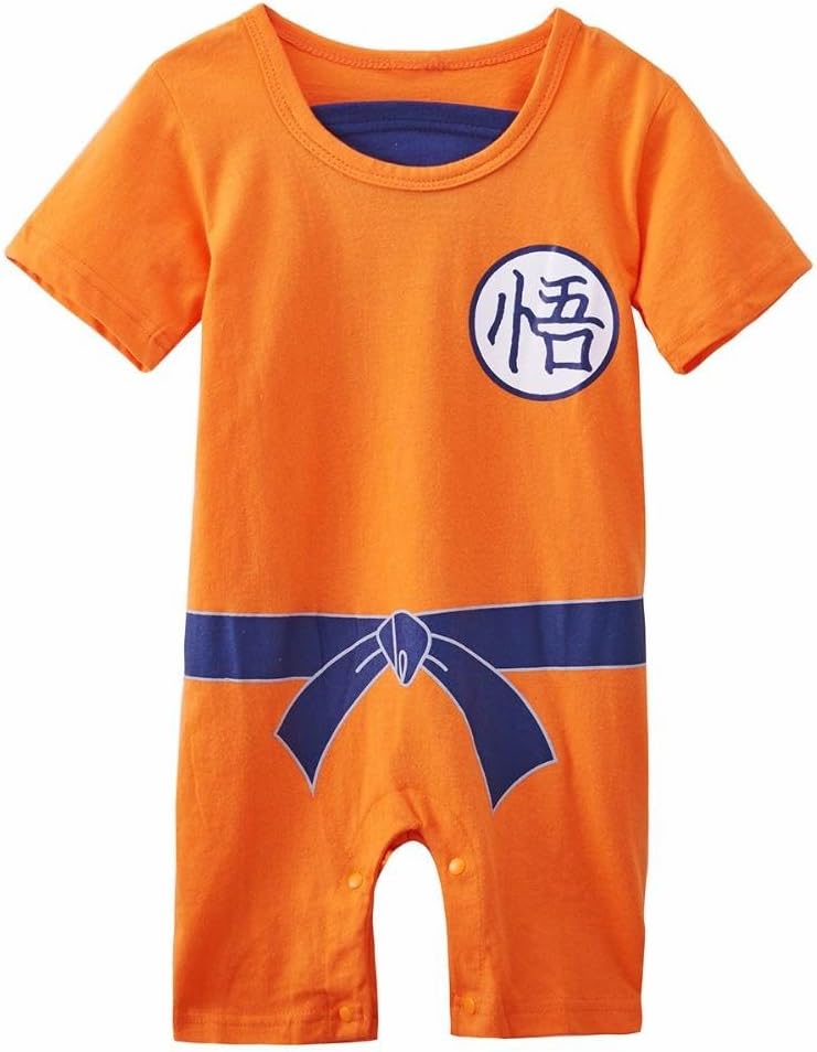 DBZ Cotton Superhero Goku Design Babygrow, Unique and Funny Pyjama Bodysuit