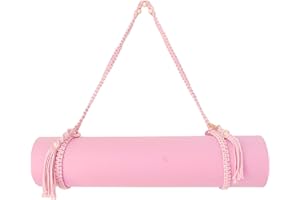 Winterdemoon Boho Bead Yoga Mat Carrier - Adjustable Straps with Tassels