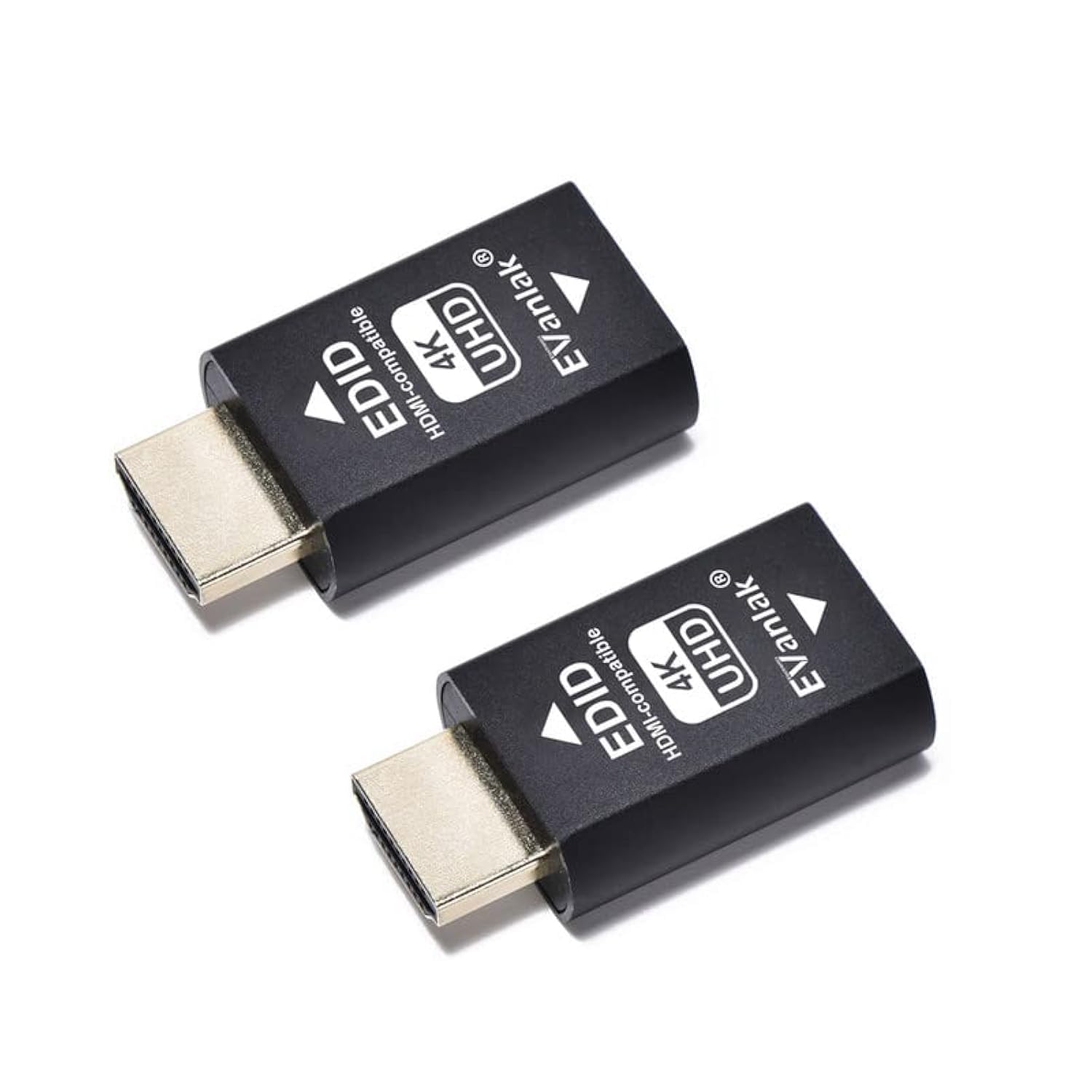 EVanlak 3rd Generrtion Hdmi Edid Emulator Passthrough Eliminated Emulator Adapter Work with Mac Thunderbolt to HDMI Switches/Extender/AV Receiver/Video Splitters 4k- 3840x2160@60Hz-2pack — image 1