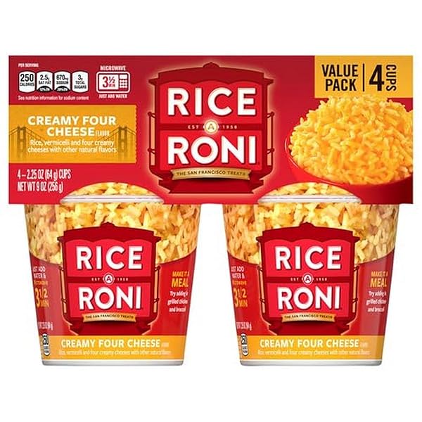 RICE-A-RONI 4PK CUPS – FOUR CHEESE
