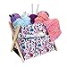 Everything Mary Deluxe Fold-Up Wooden Yarn Arts Caddy - Organization Storage for Knitting, Yarn, Crotchet - Yarn & Notions Organization - Tangle Free Yarn Caddy Bag Organizer for Tools & Travel