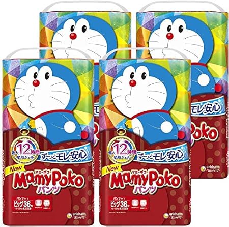 Amazon マミーポコパンツ ドラえもん ドラえもん オムツ 12 22kg 144枚 36枚 4 パンツ ビッグサイズ ノーブランド品 おむつ
