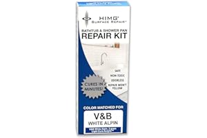 HIMG Bathtub & Shower Pan Repair Kit, Compatible with V&B Alpin White