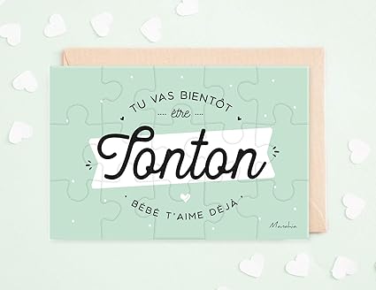 Puzzle Tonton Annonce Futur Tonton Tu Vas Bientot Etre Tonton Bebe T Aime Deja Annonce Naissance Amazon Fr Cuisine Maison Puzzle Tonton Annonce Futur Tonton Tu Vas Bientot Etre Tonton Bebe T Aime Deja Annonce Naissance Amazon Fr Cuisine Maison