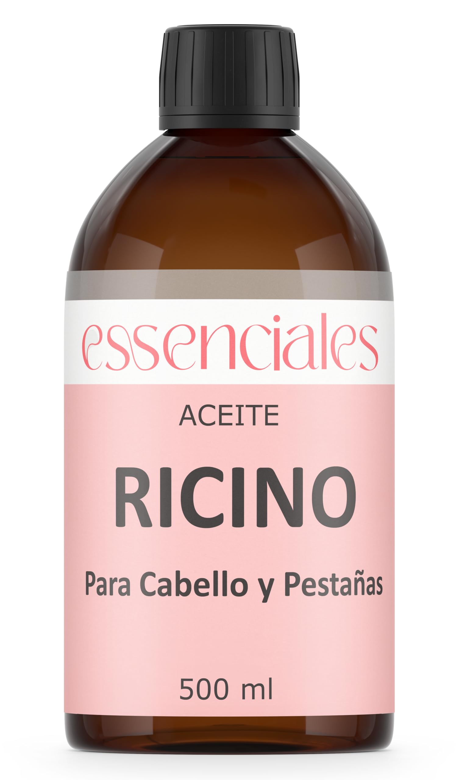 Essenciales - Castor Oil, 100% PURE, 500 ml | Ricinus Communis Vegetable Oil, 1st Cold Press, 500 ml