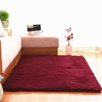 Amazon Com Wine Red Color Carpet Home Decoration Solid