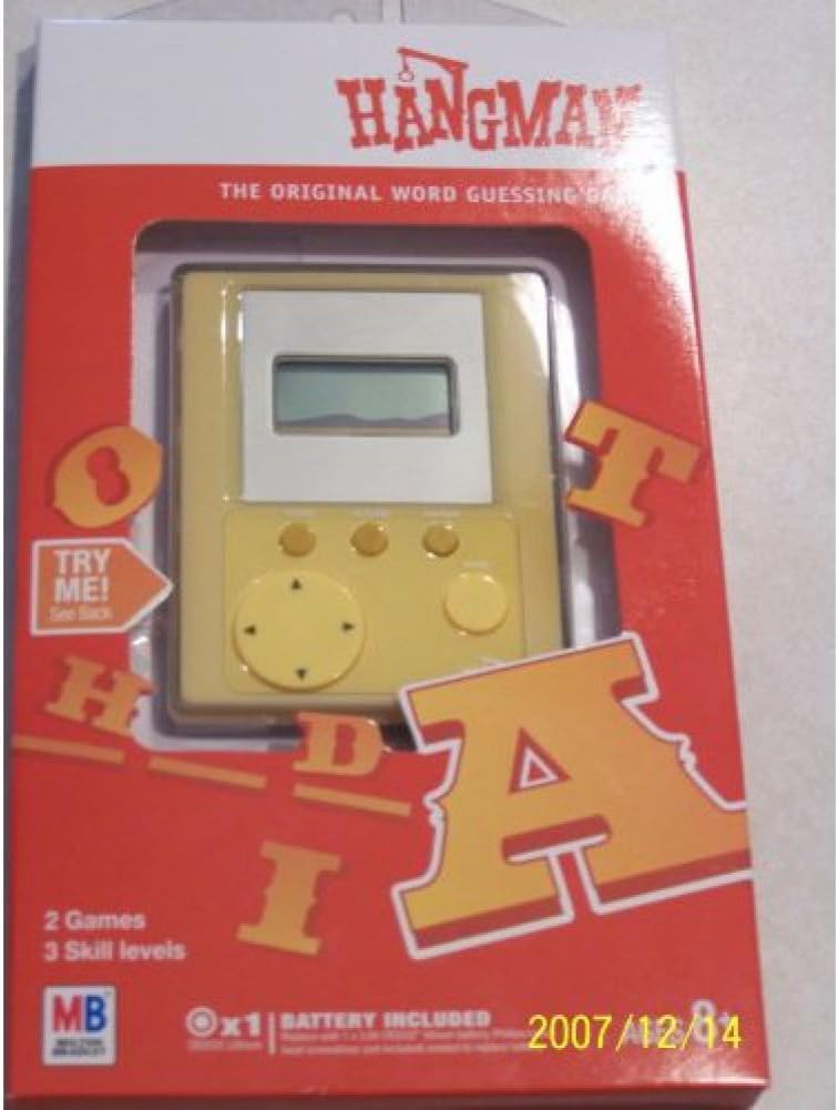hangman electronic handheld game