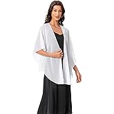 Hotshawl Shawls and Wraps for Evening Dresses Sheer Chiffon Women Elegant Soft Silky Scarf Scarve Wedding Bridal Stole