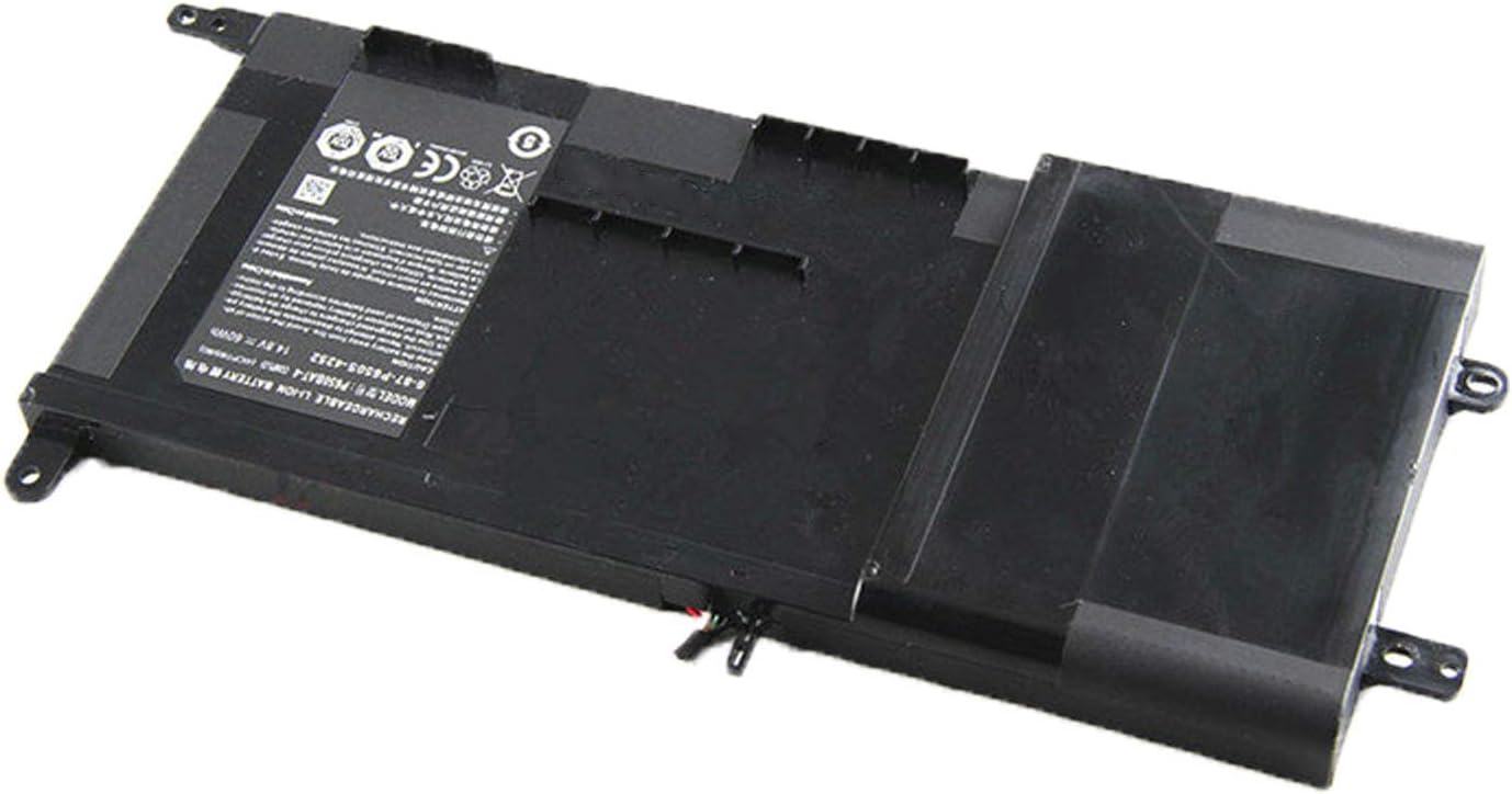 P650BAT-4 6-87-P650S-4252 6-87-P650S-4U32 Laptop Battery Replacement for Clevo P650SA P650SE P650SG P651SG Sager NP8650 NP8651 NP8652 Hasee Z7 Z7M Z8(14.8V 60Wh)