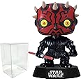 Visit the Funko Store Funko Pop Protector Bundle – 1 Star Wars Darth Maul #09 Pop Figurine 3.75 Inch with Plastic Protector Case
