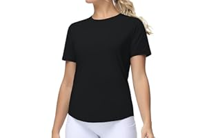 THE GYM PEOPLE Women's Workout Short Sleeve Breathable T-Shirts Athletic Yoga Tee Tops