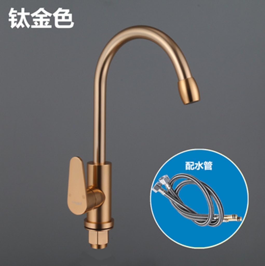 Kitchen wash basin basin stainless steel copper space aluminum alloy hot and cold water faucet