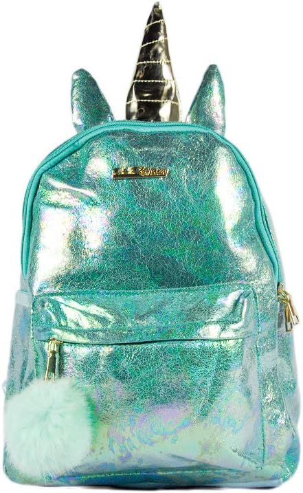 mochila transparente unicornio