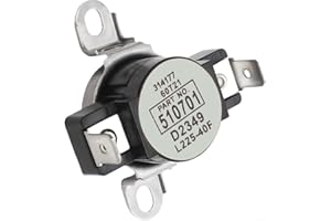 D510701 Dryer High Limit Thermostat for Speed Queen, Alliance for Amana - Replaces AP6285126, 510701, PS17001072 - Metal Cons