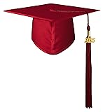 GraduatePro Matte Graduation Cap with 2025 Tassel
