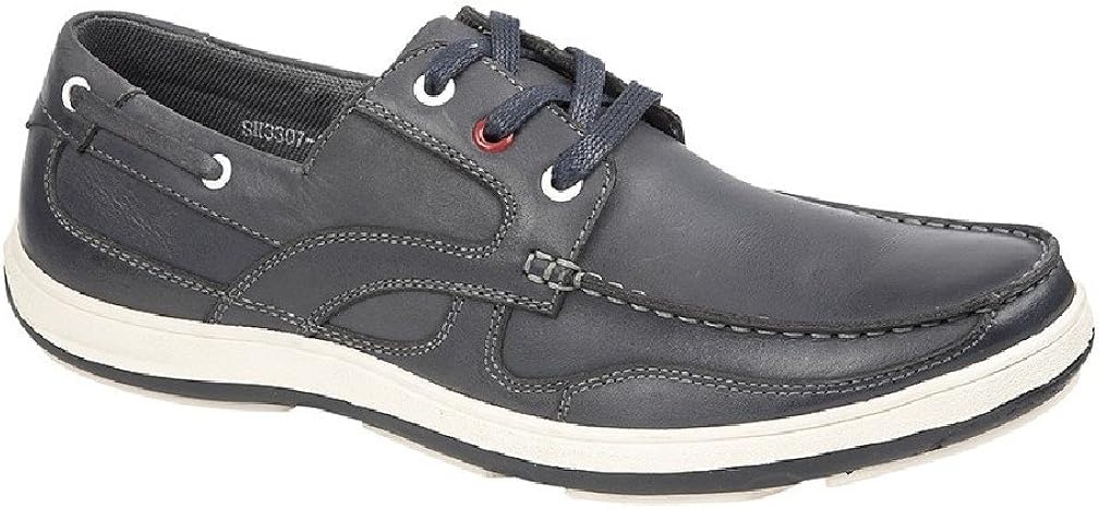 leather deck type shoes