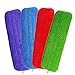 Aneco 4 Pieces Mop Cleaning Pads Microfiber Mops Pad for Reveal Mops Washable Spray Mops, 16.5 x 5.5 Inch