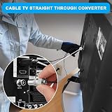 AXFEE 8PCS Digital Signal Antenna Splitter 4 Male 4 Female Coax Connectors view 5