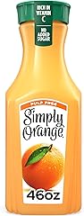 Simply Orange Pulp Free Orange Juice Bottle, 46 fl oz