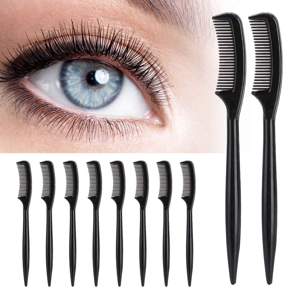 Eyebrow Comb,Rotekt 10pcs / Set Plastic Eyelashes Comb Portable Beauty Makeup Eye Lashes Separator Tool
