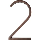 Distinctions 844687 House Number 2, Bronze Zinc Floating Address Number, Modern Outdoor Address Sign for Front Door, Mailbox,