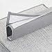 mDesign Fabric Over Rod Hanging Closet Storage Organizers, Includes a Wide 6-Shelf Sweater Organizer, and a Narrow 10-Shelf Shoe Rack - Textured Print - Set of 2 - Gray