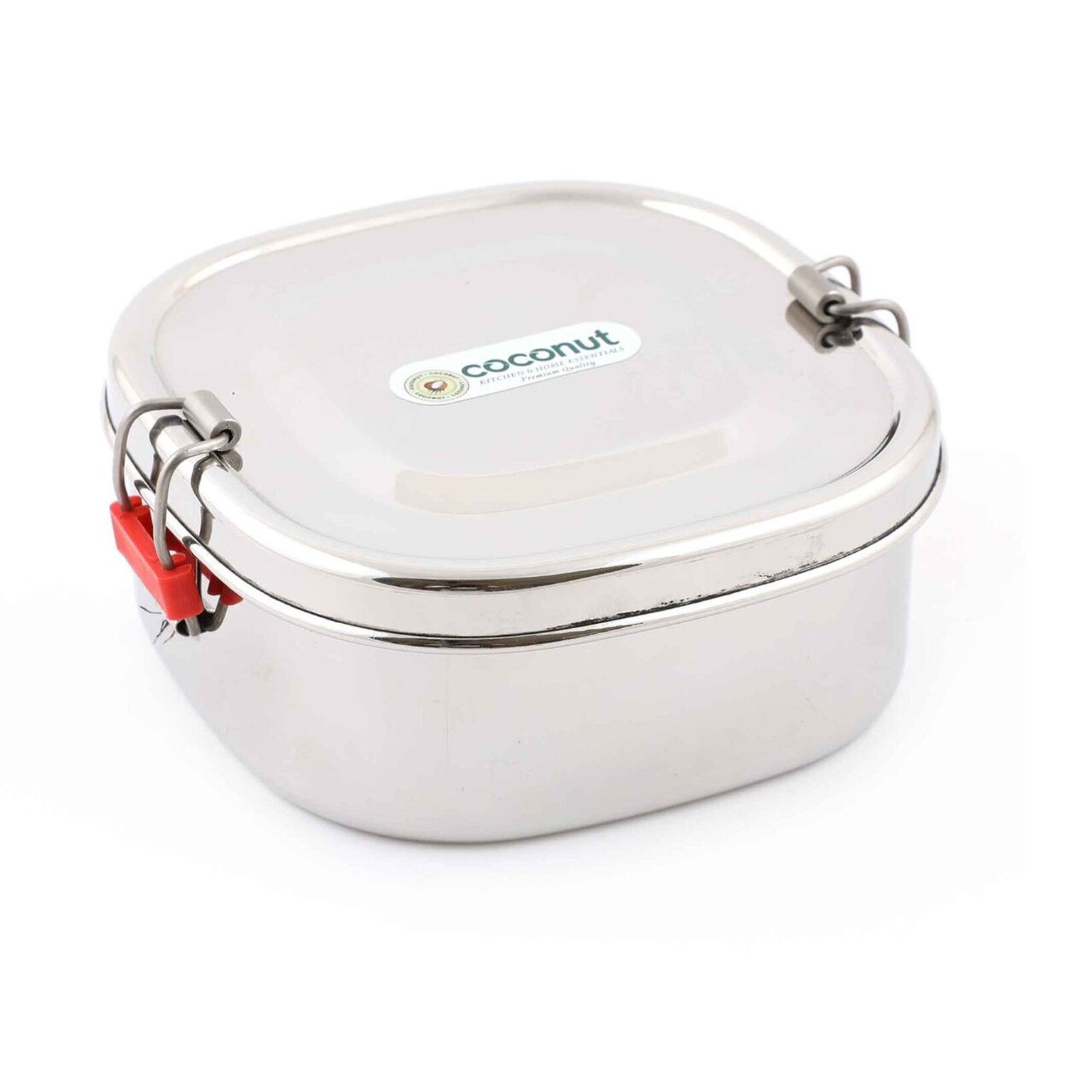 Buy Coconut Stainless Steel Lunch Box, Silver (Coconut Lunchbox Small