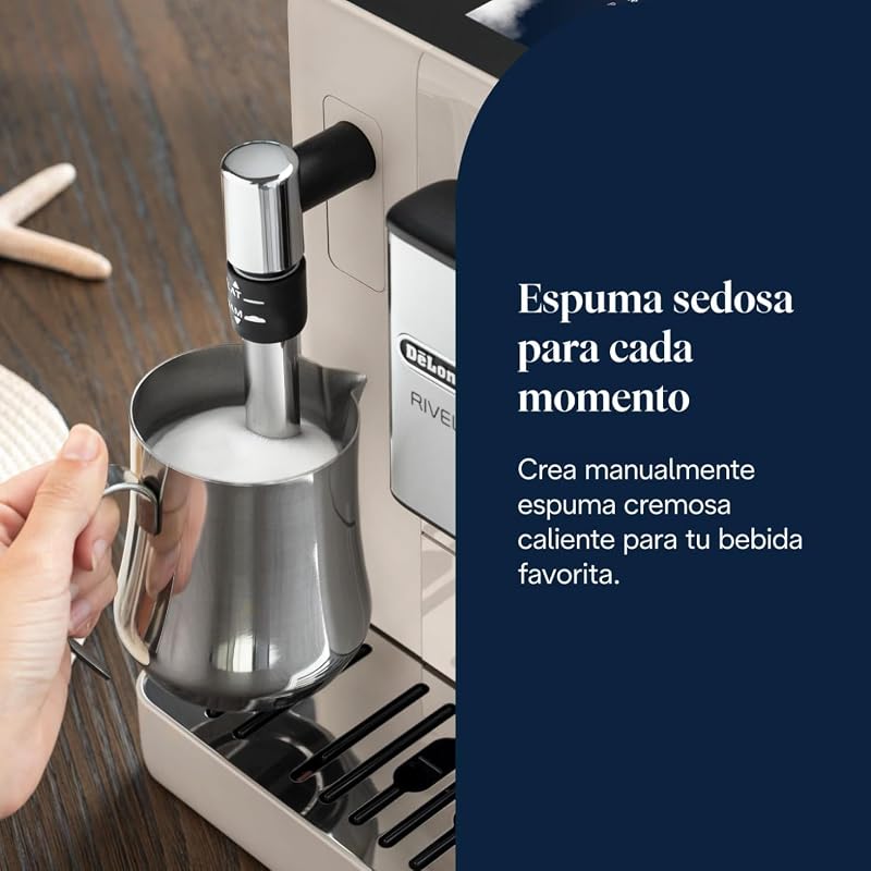 Rivelia - Cafetera Superautomática 8 Bebidas Beige