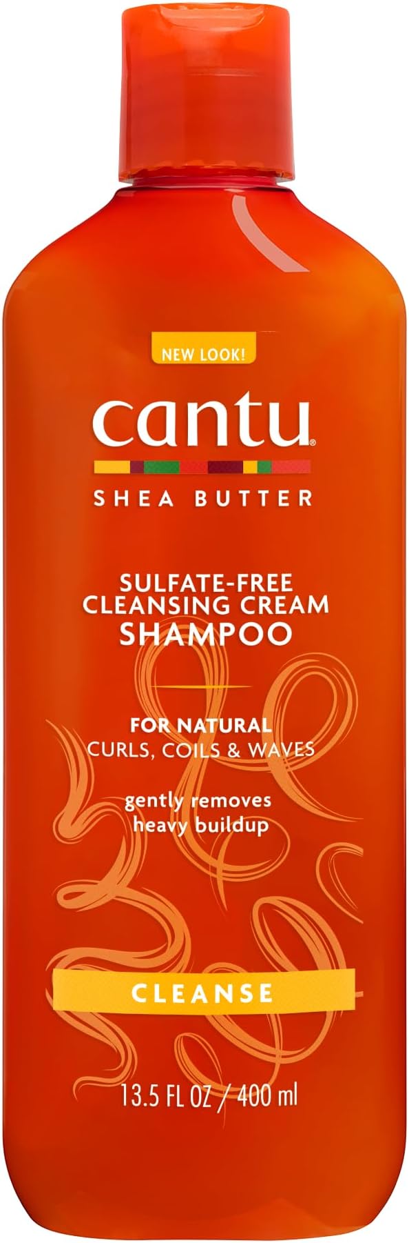 CANTU Cleansing Cream Shampoo Curly Frizzy Hair Sulphate Free Shea 400ml