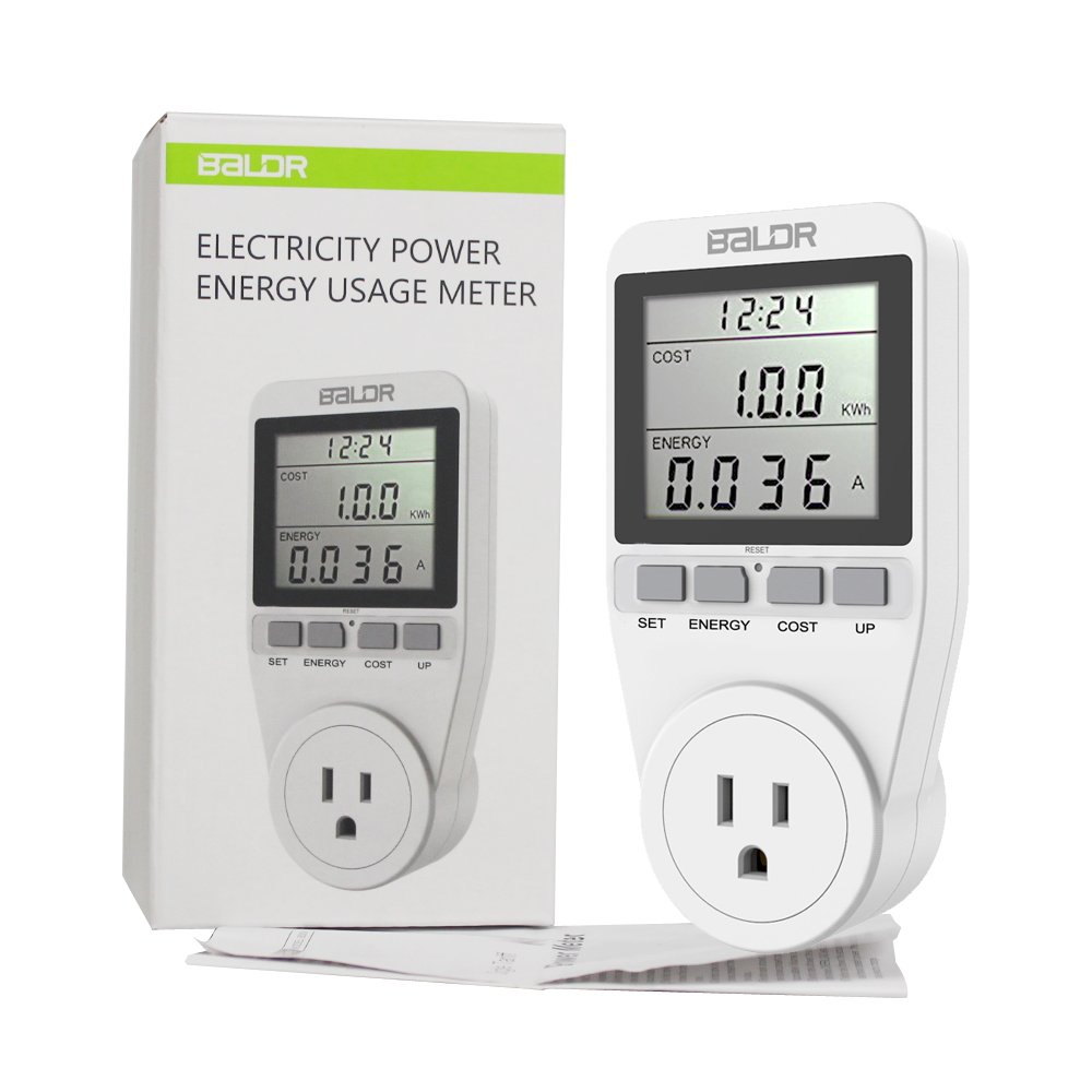 BALDR U.S. Electricity Usage Meter for the Home Counts Kilowatts Per